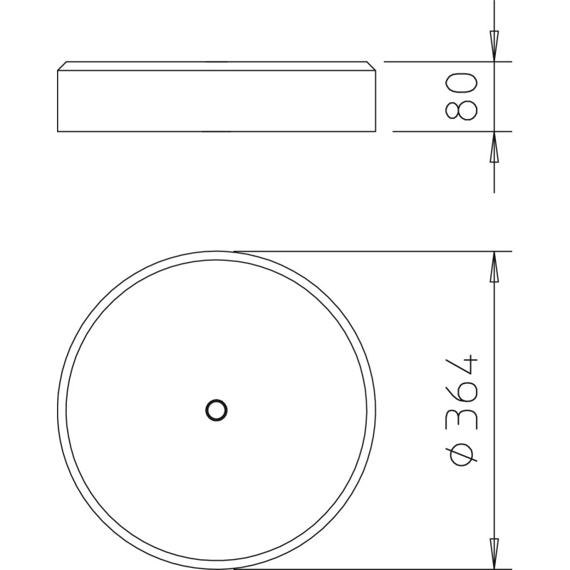 Бетонное основание ø364x80мм морозостойкая [5403227] F-FIX-S16 OBO Bettermann