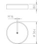 Бетонное основание ø364x80мм внутренняя резьба M16 морозостойкая [5402958] 101 B2-16 OBO Bettermann