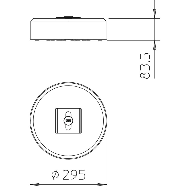 Бетонна основа з фіксатором ø295x83,5мм [5403101] TrayFix-10-L OBO Bettermann