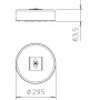 Бетонна основа з фіксатором ø295x83,5мм [5403101] TrayFix-10-L OBO Bettermann