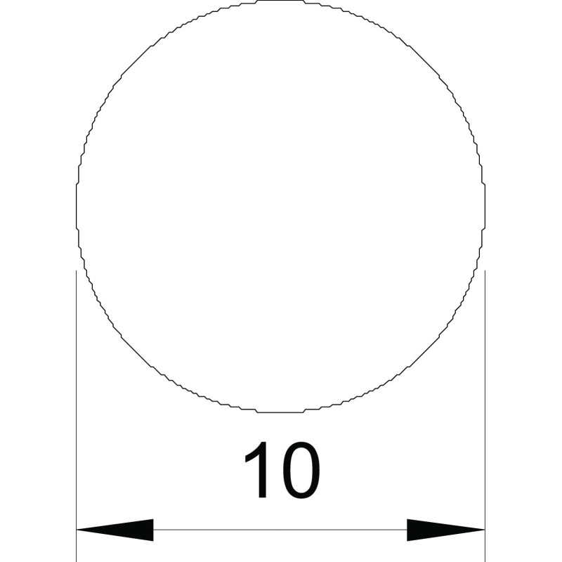 Круглый проводник ø10мм алюминий (1пог.м) [5021308] RD 10-ALU OBO bettermann