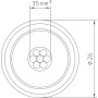 Изолированный токоотвод ø26мм 35мм.кв медь светло-серый [5407995] isCon 750 LGR25 OBO bettermann