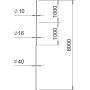 Молниеприемная мачта ø40мм L=8м алюминий [5402880] 3B-8000 OBO Bettermann
