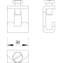 Клемма подключения полосы 40x5мм на рейку оцинкованная сталь [5015774] OBO bettermann