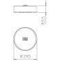 Бетонное основание с фиксатором ø295x83,5мм [5403102] TrayFix-10-S OBO Bettermann