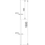 Молниеприемник суженный ø10/16мм L=1,5м алюминий [5401980] 101 VL1500 OBO Bettermann