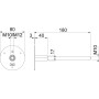 Место вывода из бетона ø80x180мм нержавеющая сталь [5420022] OBO bettermann