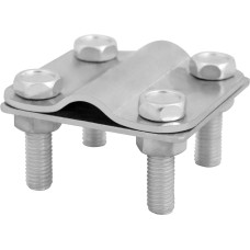 Соединитель стержня заземления ø16мм и плоского проводника 30мм оцинкованная сталь [z0020020] E.NEXT