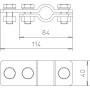 Соединитель для круглого проводника ø17-25мм уравнивание потенциалов нержавеющая сталь [5408036] isCon OBO bettermann
