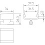 Адаптер для тримача смуги 30x3,5мм пластик [5218885] OBO bettermann