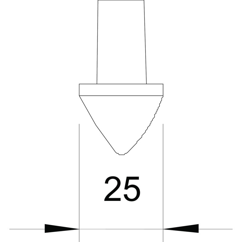 Наконечник заземлителя ø25мм горячеоцинкованная сталь ST, BP [3041956] OBO bettermann