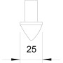 Наконечник заземлителя ø25мм горячеоцинкованная сталь ST, BP [3041956] OBO bettermann