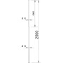 Молниеприемник суженный ø10/16мм L=2,5м алюминий [5401986] 101 VL2500 OBO Bettermann