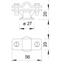 Фасадный держатель прута ø8-10мм оцинкованная сталь [5230322] OBO bettermann