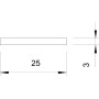 Плаский провідник 25x3мм мідь (1пог.м) [5021830] FL 25-CU OBO bettermann