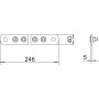 Шина уравнивания потенциалов 5 подключений M10 246x40мм нержавеющая сталь [5015854] BigBar OBO bettermann