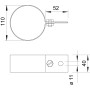 ø110мм хомут на водоспуск оцинкованная сталь для труб [5350115] OBO bettermann