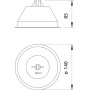Круглый держатель прута ø8мм без бетона ø140x85мм пластик [5218861] OBO bettermann