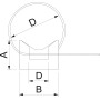 ⌀31,5-63 держатель под дюбель с хомутом L=281мм, полиамид [2332794] OBO bettermann