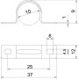 Ø10 скоба-держатель двухлапковая оцинкованная [1018108] OBO bettermann