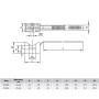 Ø25-63 тримач під дюбель з хомутом L=230мм, нейлон [51263] Express ДКС
