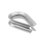 DIN6899 Коуш для троса ø8мм цинк білий [3KO200000003KO0802] Metalvis