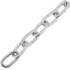 DIN766 Цепь 3мм короткозвенная WLL-100кг цинк белый (10 пог.м) [91CEP0091CEP030K0H] Metalvis
