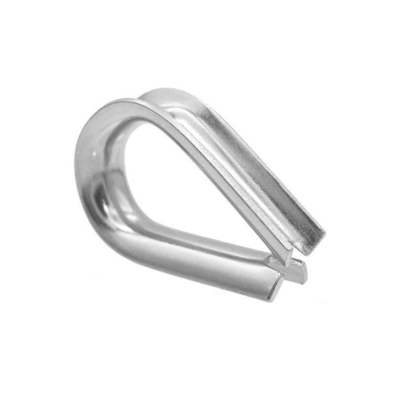 DIN6899 Коуш для троса ø13мм цинк білий [3KO200000003KO1302] Metalvis