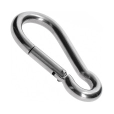 Карабин ø8мм пожарный нержавеющая сталь [N3KR0P000N3KR00801] Metalvis