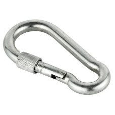 DIN5299D Карабин ø10x100мм пожарный с муфтой цинк белый [3KR20PD00003KRX0A0] Metalvis
