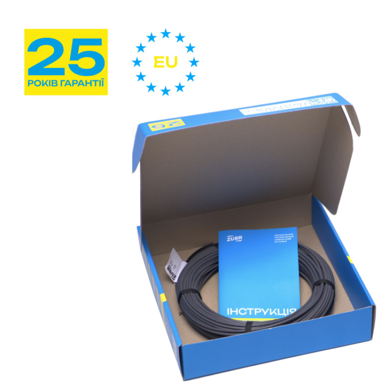 Двухжильный нагревательный кабель 2550w [4820120222634] ZUBR DC Cable 17