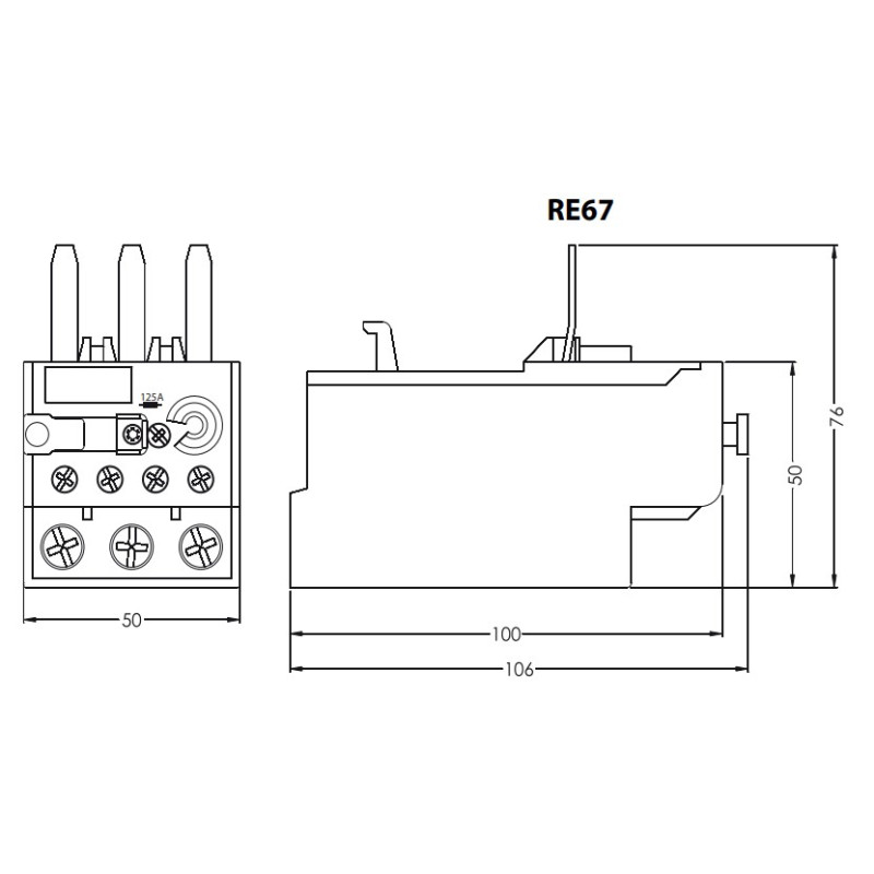 Тепловое реле 25-40A для CEM32-40 [4643415] RE67.1D-40 ETI