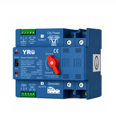 АВР для генератора I-II 2P 125A 230V автоматичний перемикач вводу резерву [YRQ2PC-125-2P-125A-G1] YRO