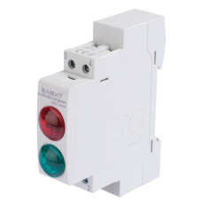 Модульная сигнальная арматура AC 230V красный-зеленый [p059007] E.NEXT e.i.din.220.red.green