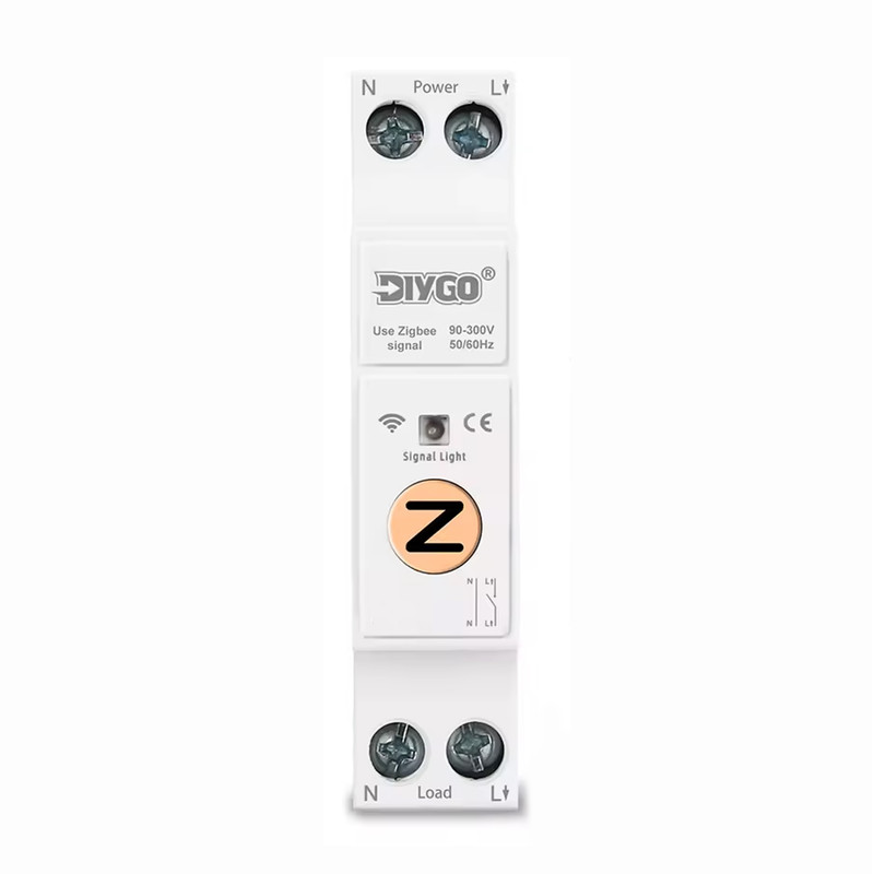 ZigBee розумний-вимикач, тільки таймер 1P+N 50A 230V Smart Life, Tuya [DGB-63Z-50A] DiyGo