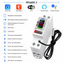 WiFi умное-реле с полной защитой, счетчиками, таймером, датчик NTC, 1P+N 50A 230V Smart Life, Tuya [TOB9-50LW] Tomzn