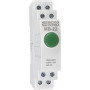 Кнопка на DIN-рейку 2NO+2NC без фиксации 230V АС зеленая [A0150010110] МВ-22 АСКО