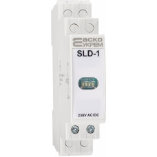 Модульная сигнальная арматура 230V AC/DC LED белая [A0140030035] SLD-1 АСКО
