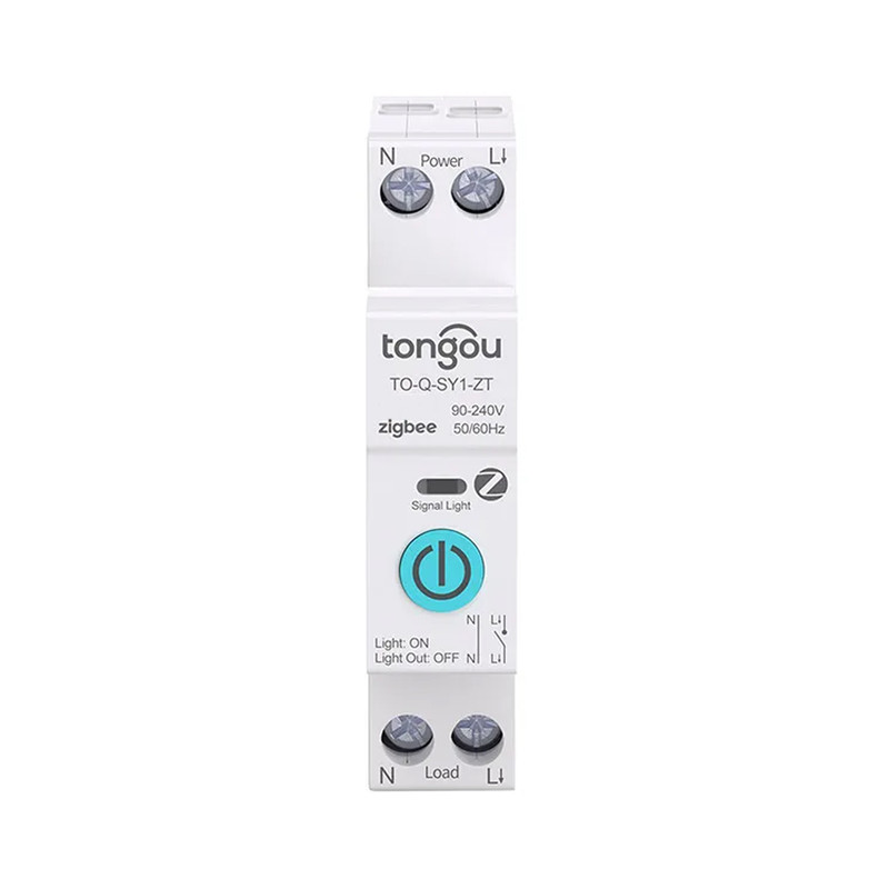 ZigBee умный-выключатель, только таймер 1P+N 10A 230V Smart Life, Tuya [TO-Q-SY1-ZT-10A] Tongou