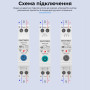 WiFi розумний-вимикач, тільки таймер 1P+N 63A 230V Smart Life, Tuya [WCB1-T-63] Sinotimer
