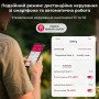 WiFi розумний-вимикач з вбудованим датчиком температури та вологості 1P+N 16A 230V Smart Life, Tuya [TOVTH-216WTTDA] Tongou