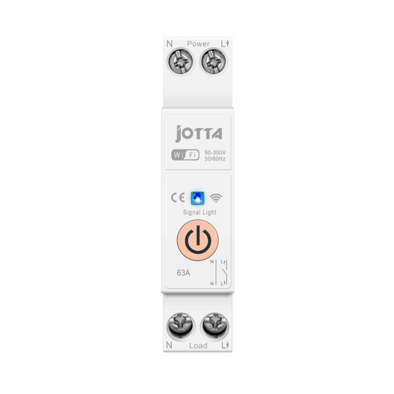 WiFi розумний-вимикач, тільки таймер 1P+N 63A 230V Smart Life, Tuya [ST-63T] JOTTA