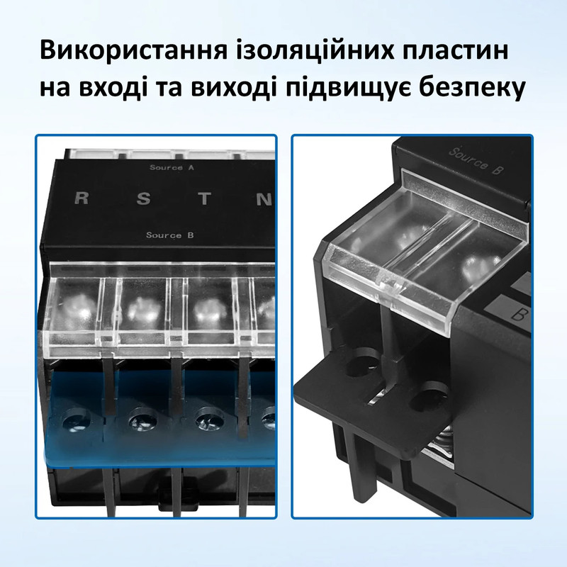 АВР универсальный, для гибридных инверторов и генераторов I-II 2P 100A 230V автоматический переключатель ввода резерва [TXATS7-100/2P] Taxnele