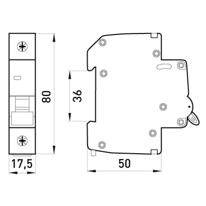 Вимикач навантаження 1р 50А [p008007] e.is.1.50 E.NEXT