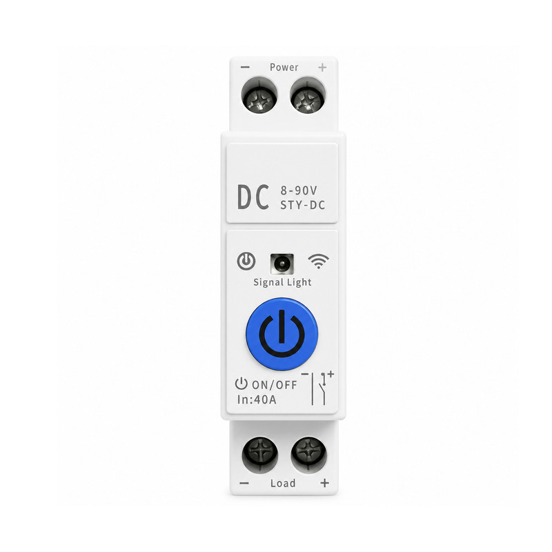WiFi розумний-вимикач, тільки таймер 1P+N 40A DC 8-90V Smart Life, Tuya [STY-DC] Tuya