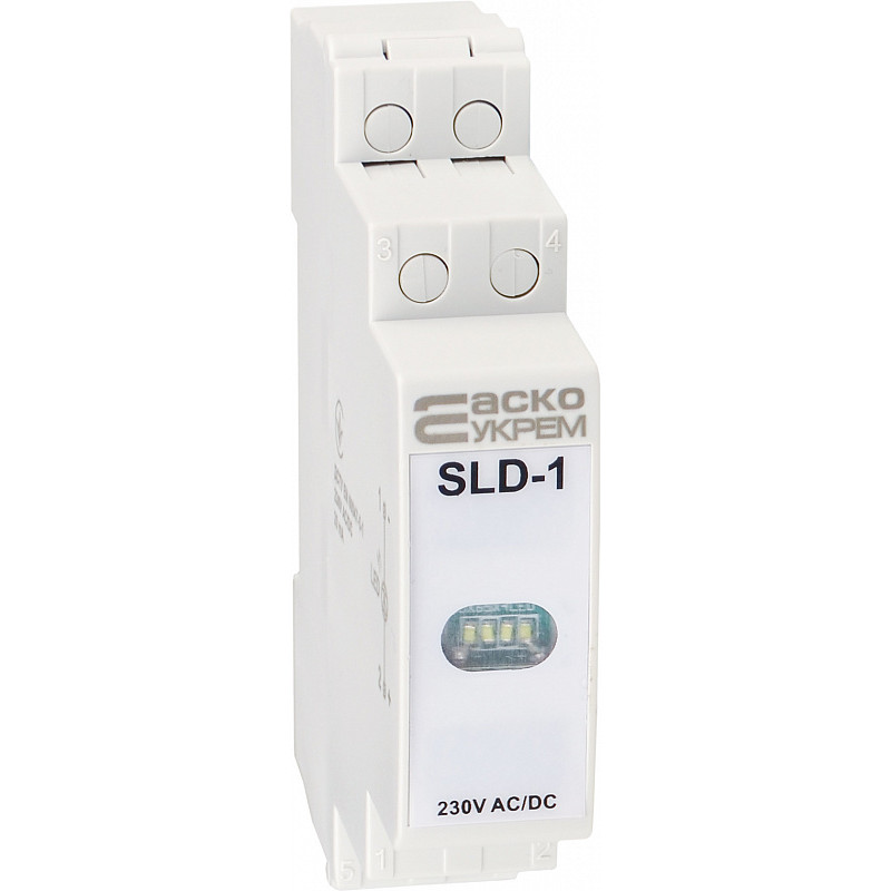Модульная сигнальная арматура 230V AC/DC LED белая [A0140030035] SLD-1 АСКО