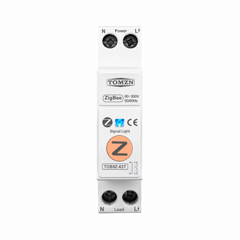 ZigBee умный-выключатель, только таймер 1P+N 20A 230V Smart Life, Tuya [TOB9Z-63T-20A] Tomzn