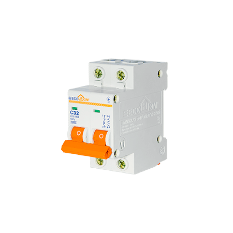 Автоматичний вимикач 2P 32A 4,5кА "C" [ECO010020006] ECO АСКО