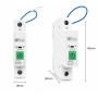 WiFi розумний-вимикач з повним захистом, лічильниками, таймером 1P 63A 230V Smart Life, Tuya [TY-VAP-N] LARKKEY