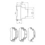 Модульна сигнальна арматура 230V AC/DC LED жовта [A0140030033] SLD-1 АСКО